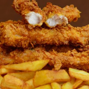 Crispy Chicken cu cartofi wedges, 300g