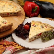 Quiche cu vinete